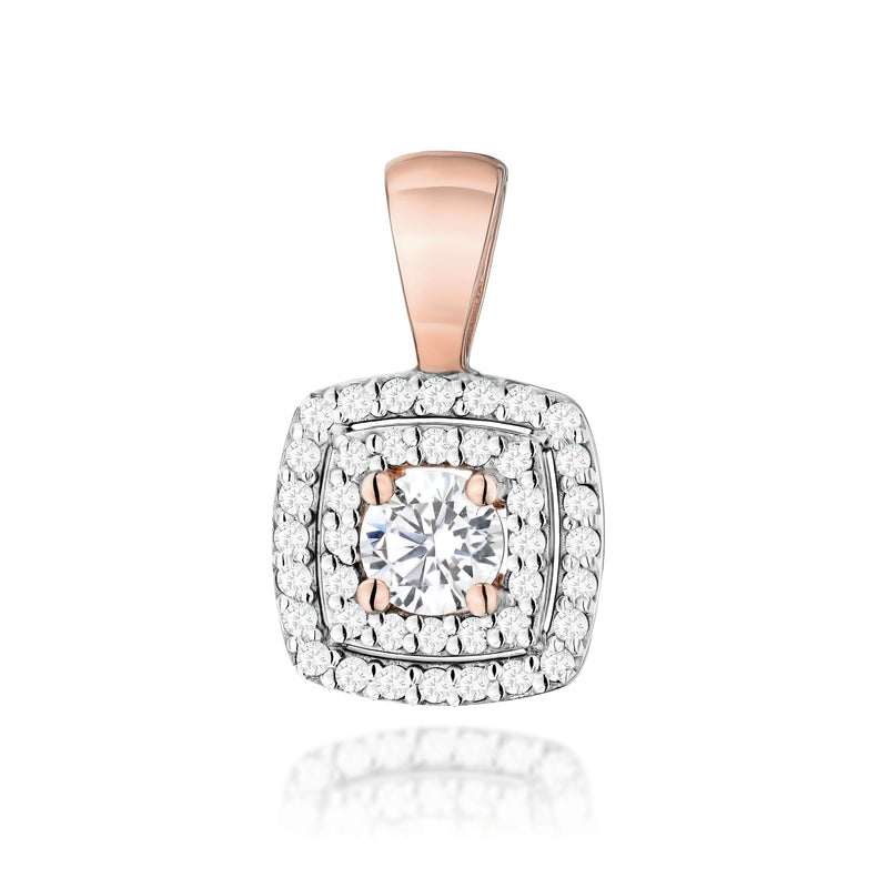 Pandantiv Aur 14K cu Diamante de Laborator 0.50 ct, imaginea 5 din 5