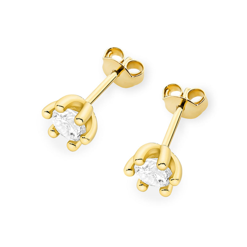 Cercei Aur 14K cu Diamant Natural 0.30 ct, imaginea 2 din 9