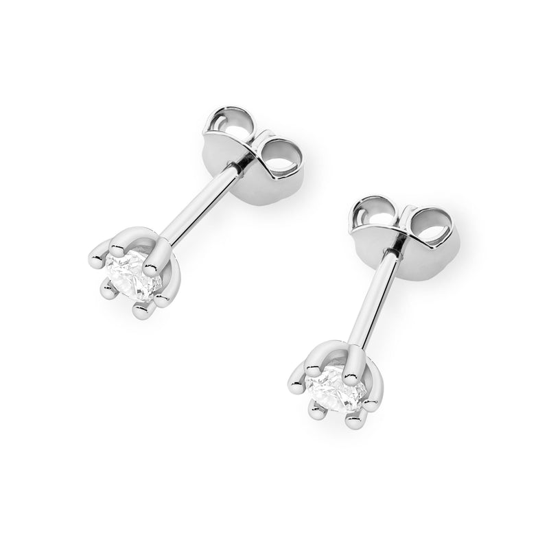 Cercei Aur 14K cu Diamant Natural 0.08 ct, imaginea 8 din 9