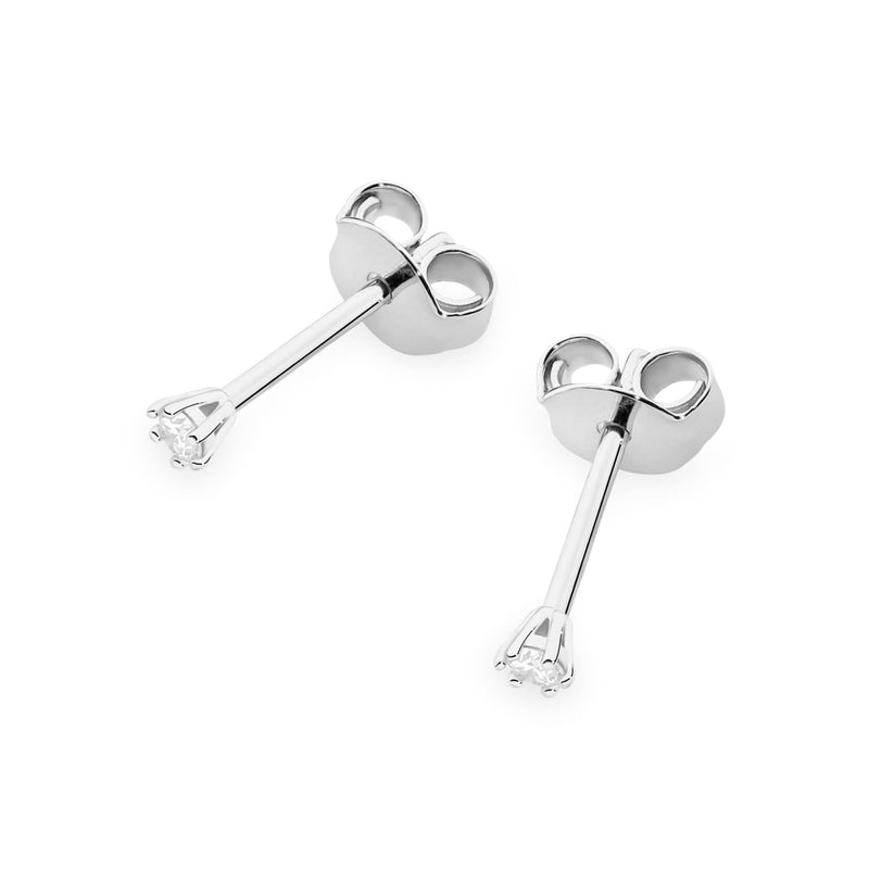 Cercei Aur 14K cu Diamant Natural 0.05 ct, imaginea 8 din 9