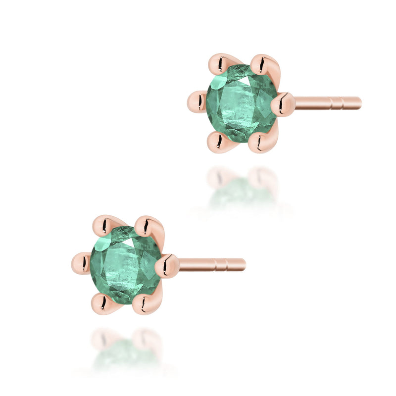 Cercei Aur 14K cu Smarald 0.30 ct, imaginea 4 din 9