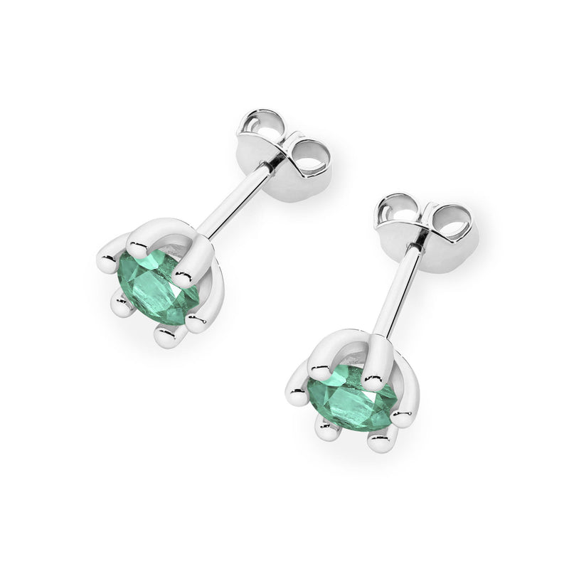 Cercei Aur 14K cu Smarald 0.30 ct, imaginea 8 din 9