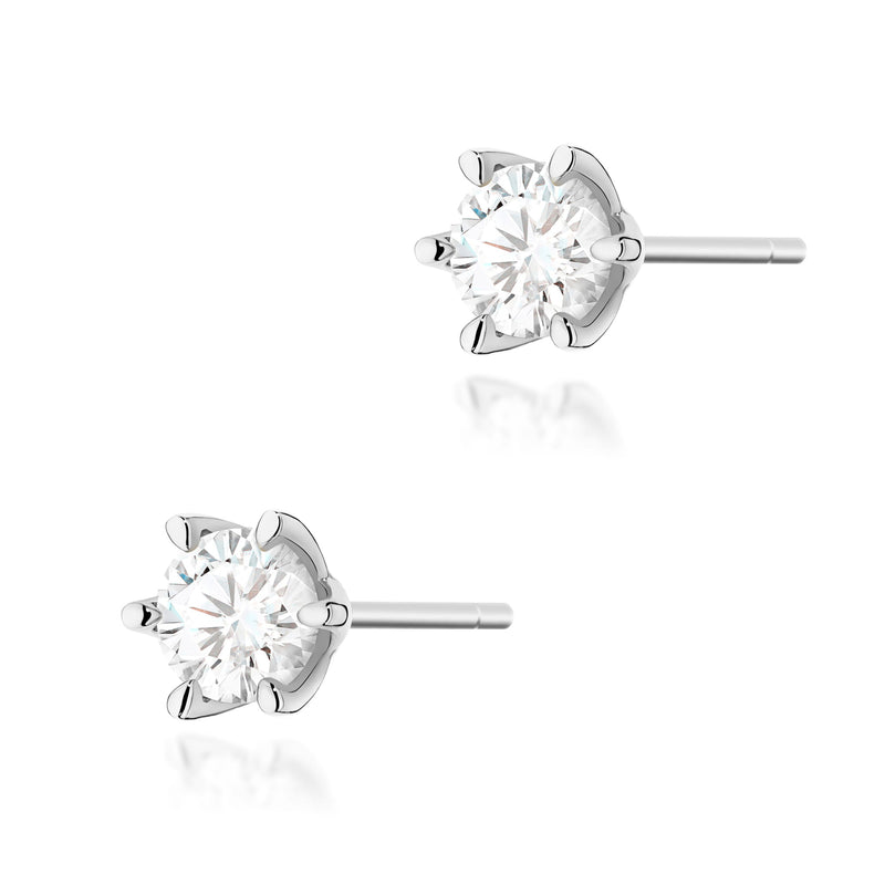 Cercei Aur 14K cu Diamant Natural 1.00 ct, imaginea 7 din 9