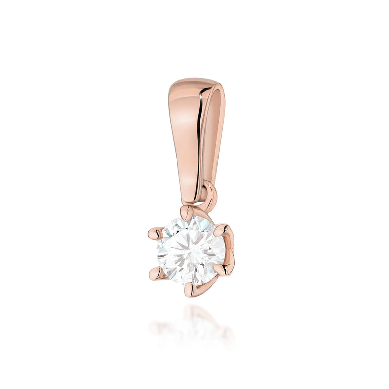 Pandantiv Aur 14K cu Diamant Natural 0.30 ct, imaginea 4 din 9