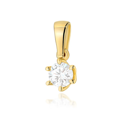 Pandantiv Aur 14K cu Diamant Natural 0.40 ct