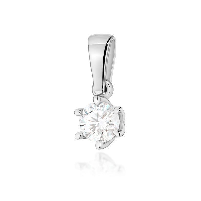 Pandantiv Aur 14K cu Diamant Natural 0.40 ct, imaginea 7 din 9
