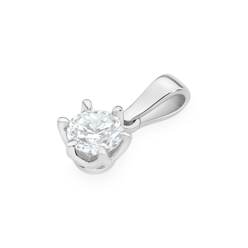 Pandantiv Aur 14K cu Diamant de Laborator 0.40 ct, imaginea 8 din 9