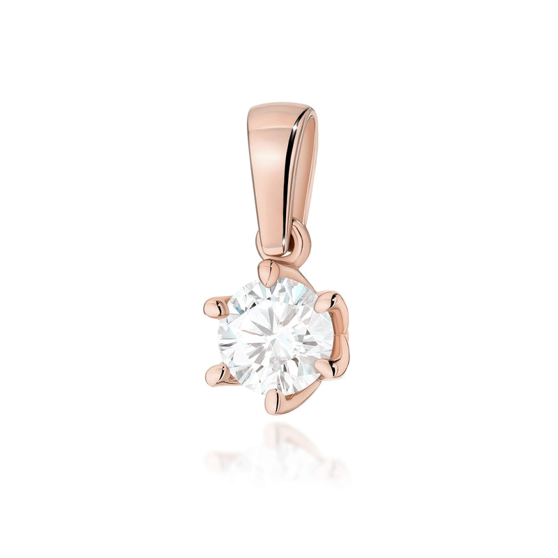 Pandantiv Aur 14K cu Diamant de Laborator 0.50 ct, imaginea 4 din 9