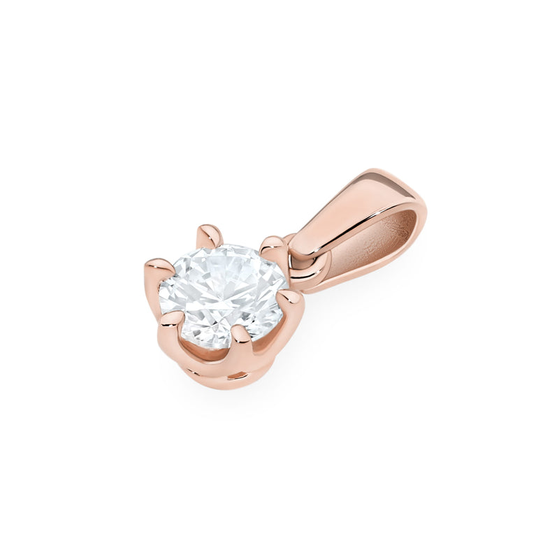 Pandantiv Aur 14K cu Diamant de Laborator 0.50 ct, imaginea 5 din 9