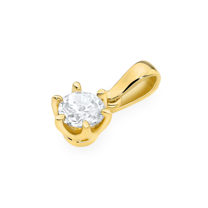 Pandantiv Aur 14K cu Diamant de Laborator 0.70 ct, imaginea 2 din 9