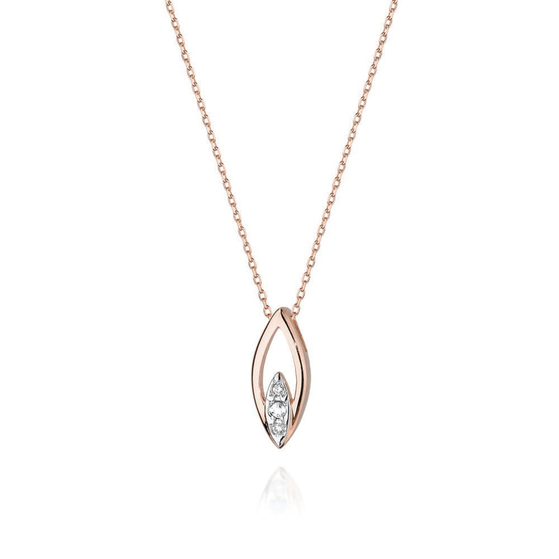 Colier Aur 14K cu Diamante Naturale 0.08 ct, imaginea 3 din 6