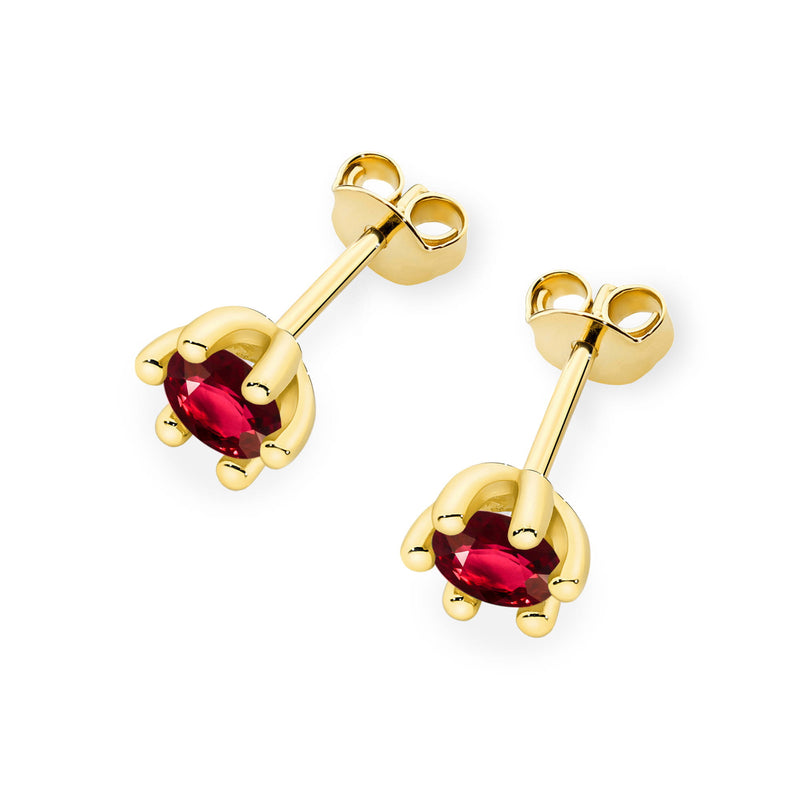 Cercei Aur 14K cu Rubin 0.30 ct, imaginea 2 din 9