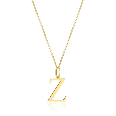 Colier Aur 14K cu Diamant Natural 0.01 ct