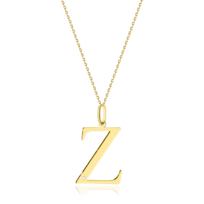 Colier Aur 14K cu Diamant Natural 0.01 ct