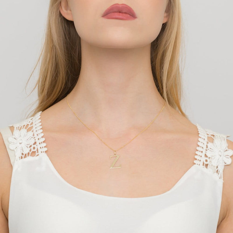 Colier Aur 14K cu Diamant Natural 0.01 ct, imaginea 2 din 2