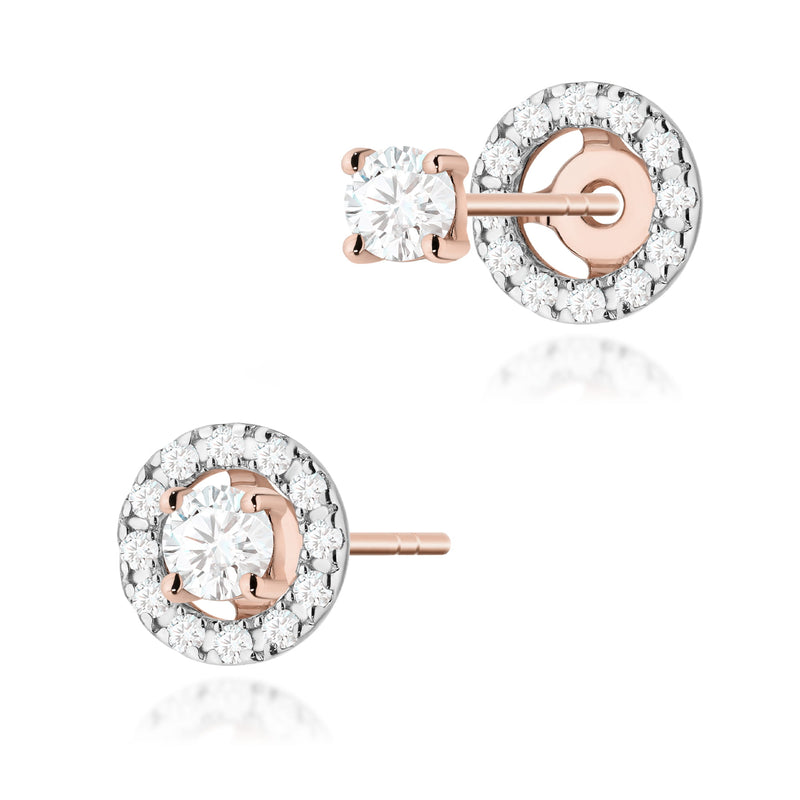 Cercei Aur 14K cu Diamante Naturale 0.32 ct, imaginea 4 din 10