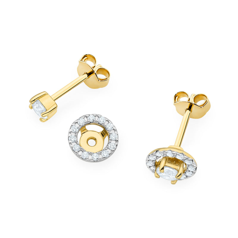 Cercei Aur 14K cu Diamante de Laborator 0.32 ct, imaginea 2 din 10