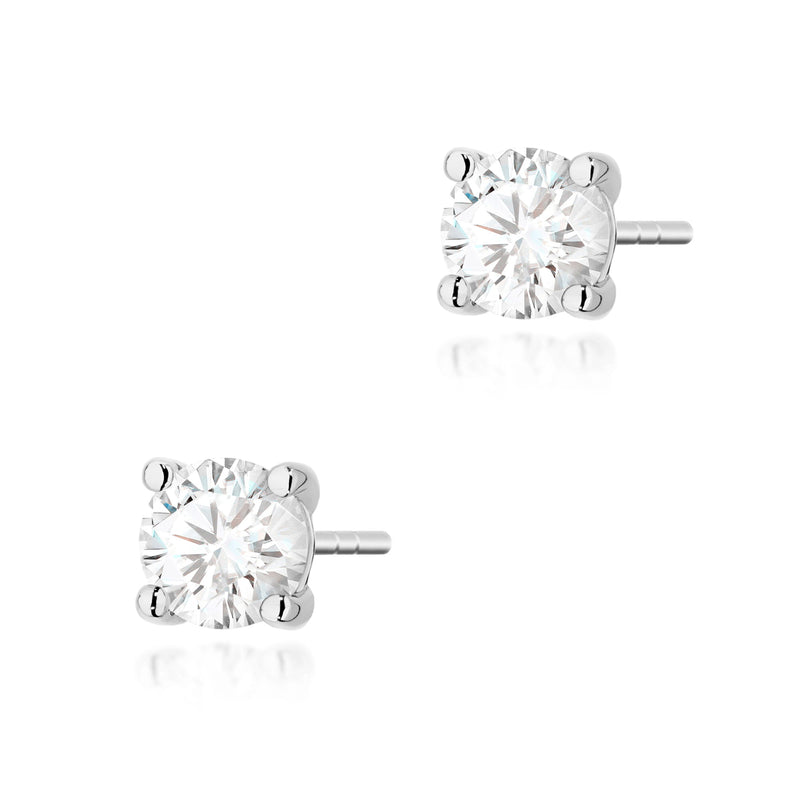 Cercei Aur 14K cu Diamant Natural 0.70 ct, imaginea 7 din 9