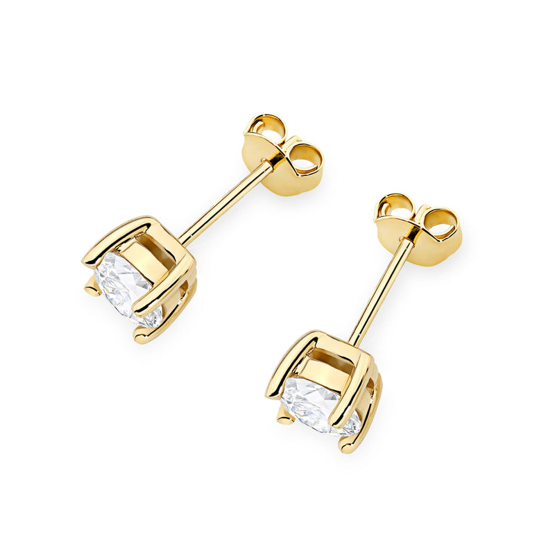 Cercei Aur 14K cu Diamant Natural 1.00 ct, imaginea 2 din 9