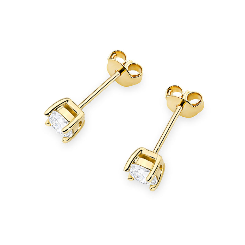 Cercei Aur 14K cu Diamant de Laborator 0.50 ct, imaginea 2 din 9