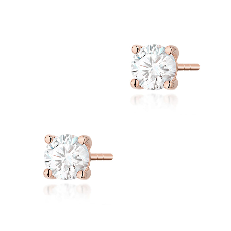 Cercei Aur 14K cu Diamant de Laborator 0.50 ct, imaginea 4 din 9