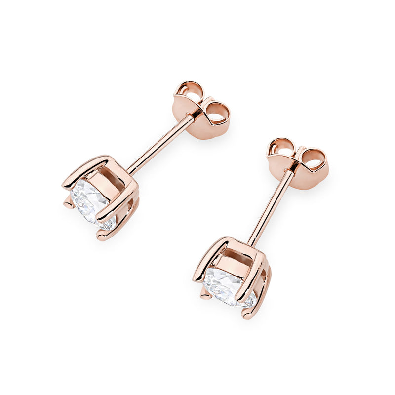 Cercei Aur 14K cu Diamant de Laborator 0.70 ct, imaginea 5 din 9
