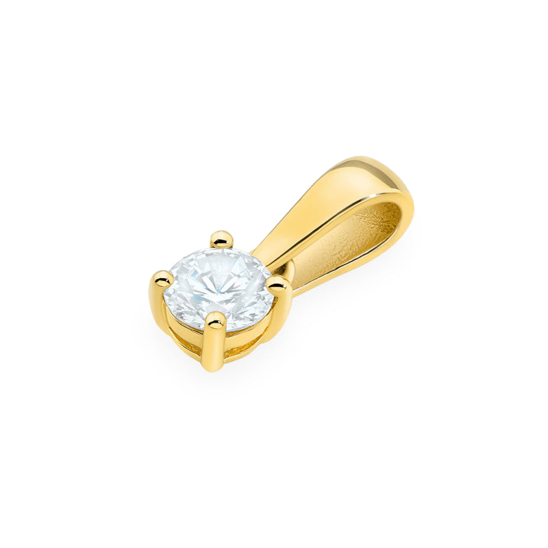 Pandantiv Aur 14K cu Diamant Natural 0.30 ct, imaginea 2 din 12