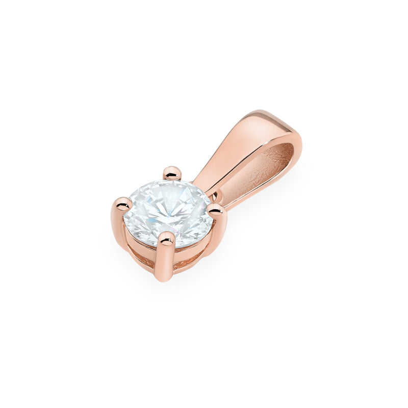 Pandantiv Aur 14K cu Diamant Natural 0.40 ct, imaginea 6 din 12