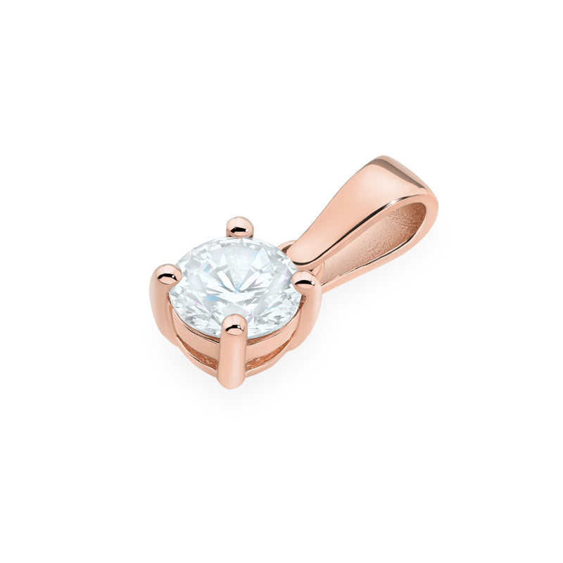 Pandantiv Aur 14K cu Diamant Natural 0.50 ct, imaginea 6 din 12