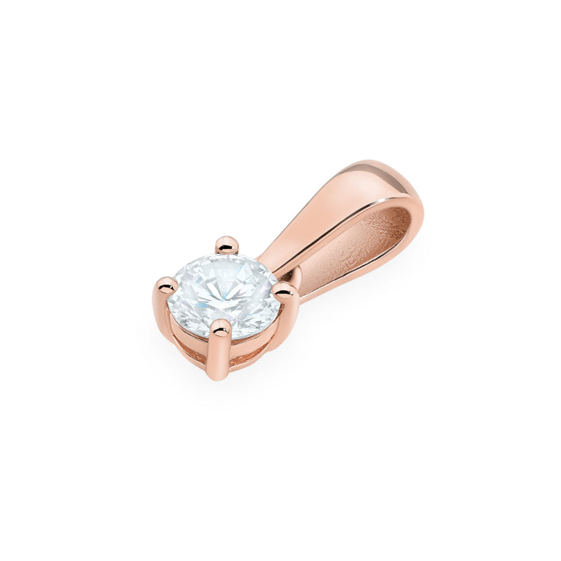 Pandantiv Aur 14K cu Diamant de Laborator 0.30 ct, imaginea 6 din 12