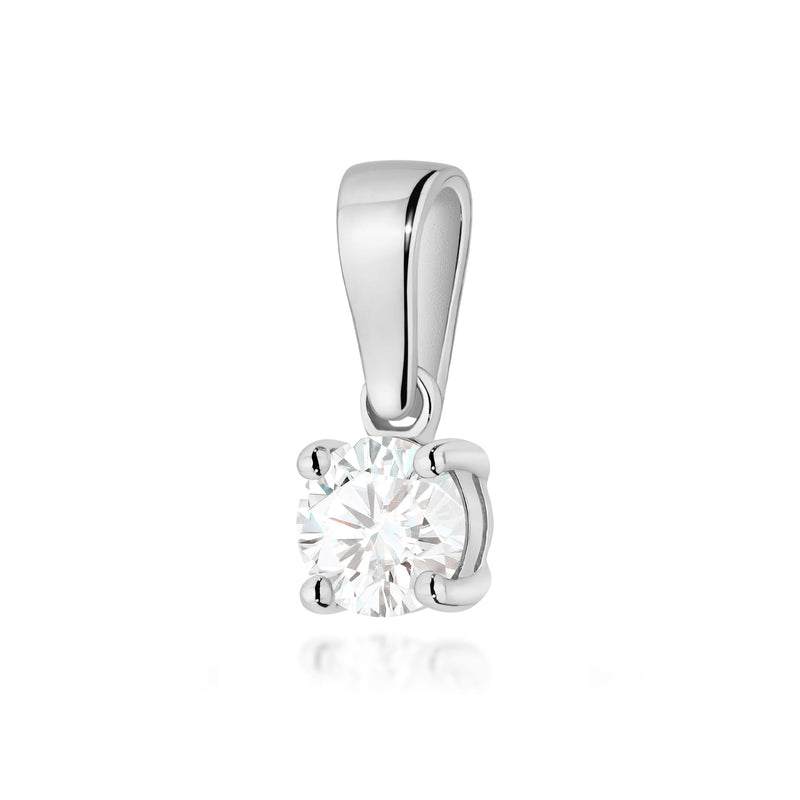 Pandantiv Aur 14K cu Diamant de Laborator 0.40 ct, imaginea 9 din 12