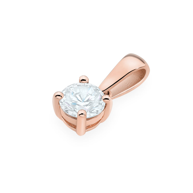 Pandantiv Aur 14K cu Diamant de Laborator 0.70 ct, imaginea 6 din 12