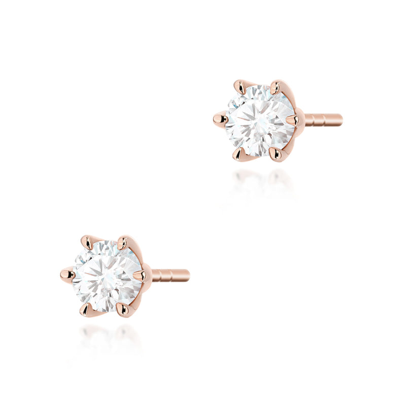 Cercei Aur 14K cu Diamant Natural 0.30 ct, imaginea 4 din 9