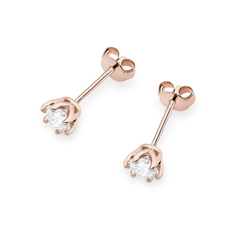 Cercei Aur 14K cu Diamant Natural 0.40 ct, imaginea 5 din 9