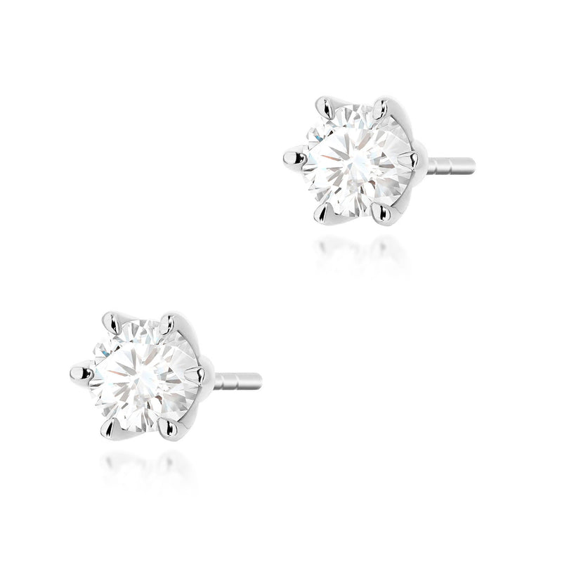 Cercei Aur 14K cu Diamant Natural 0.50 ct, imaginea 7 din 9