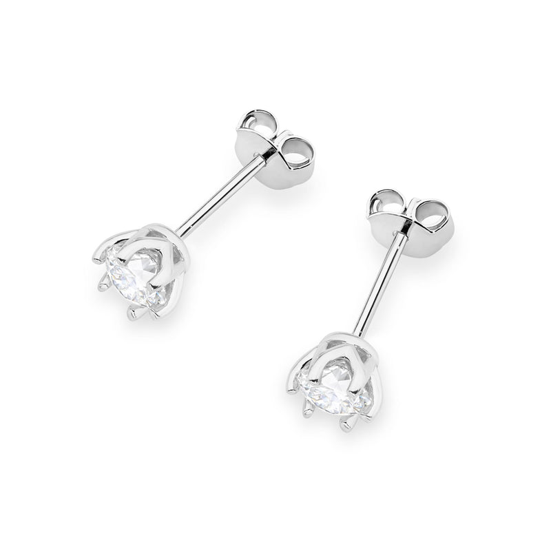 Cercei Aur 14K cu Diamant Natural 0.50 ct, imaginea 8 din 9