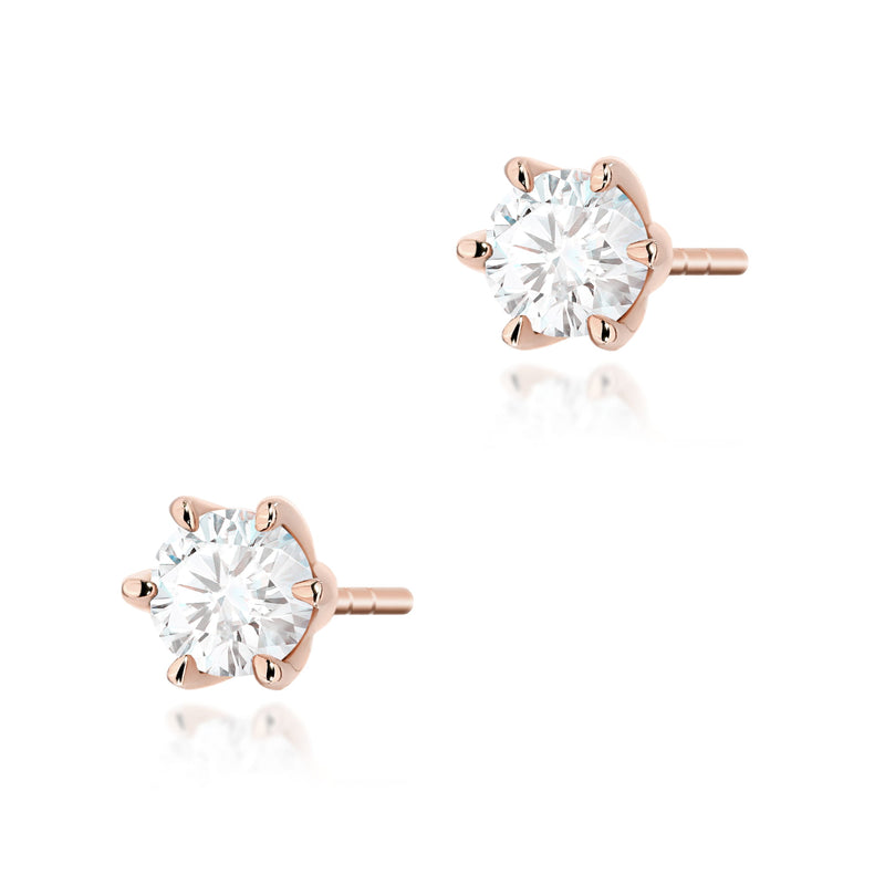 Cercei Aur 14K cu Diamant de Laborator 0.40 ct, imaginea 4 din 9
