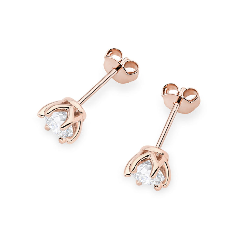 Cercei Aur 14K cu Diamant de Laborator 0.70 ct, imaginea 5 din 9