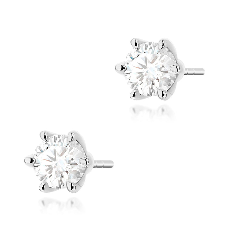 Cercei Aur 14K cu Diamant de Laborator 0.70 ct, imaginea 7 din 9