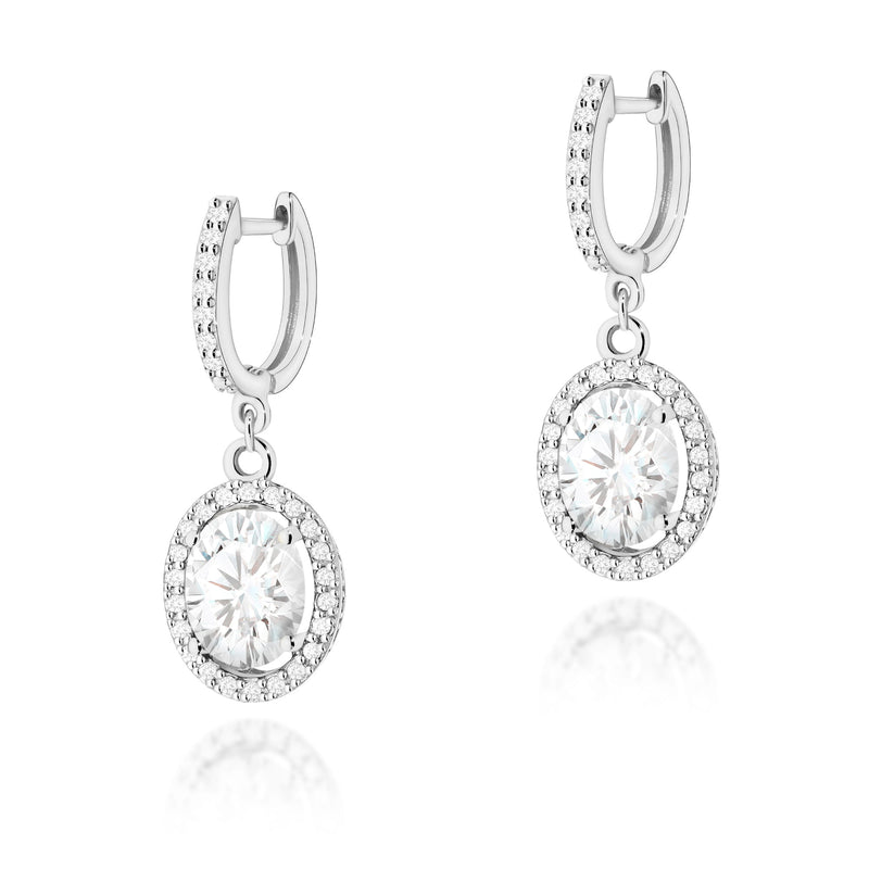 Cercei Aur 14K cu Diamante de Laborator 2.29 ct, imaginea 7 din 9
