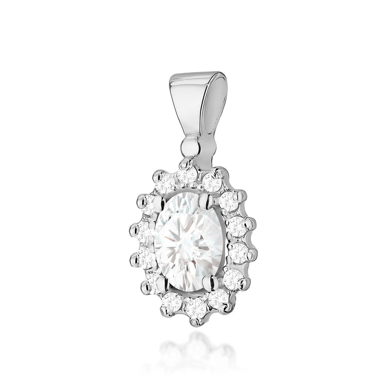Pandantiv Aur 14K cu Diamante de Laborator 0.52 ct, imaginea 5 din 6