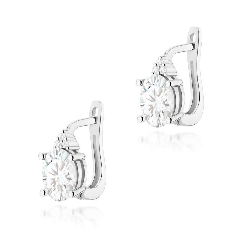 Cercei Aur 14K cu Diamante de Laborator 0.75 ct, imaginea 5 din 6