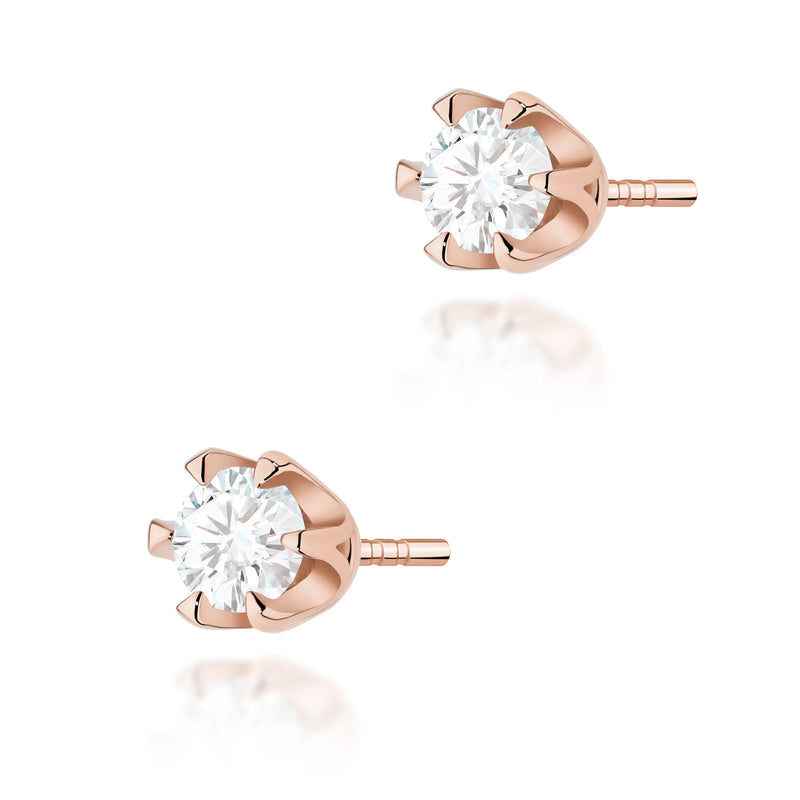 Cercei Aur 14K cu Diamant Natural 0.25 ct, imaginea 3 din 6