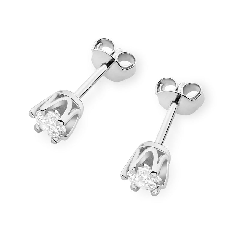 Cercei Aur 14K cu Diamant Natural 0.25 ct, imaginea 6 din 6