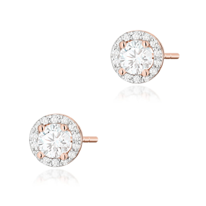 Cercei Aur 14K cu Diamante Naturale 0.74 ct, imaginea 4 din 9