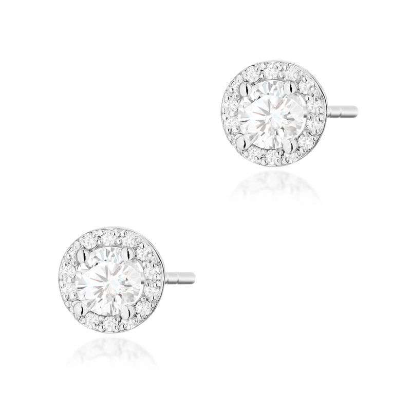 Cercei Aur 14K cu Diamante Naturale 0.74 ct, imaginea 7 din 9