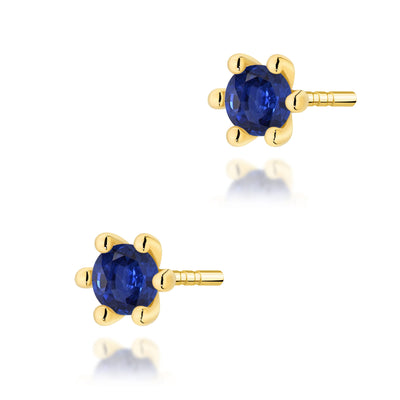Cercei Aur 14K cu Safir 0.15 ct