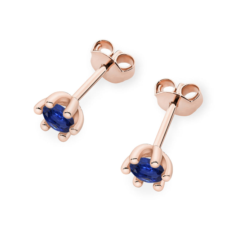 Cercei Aur 14K cu Safir 0.15 ct, imaginea 5 din 9