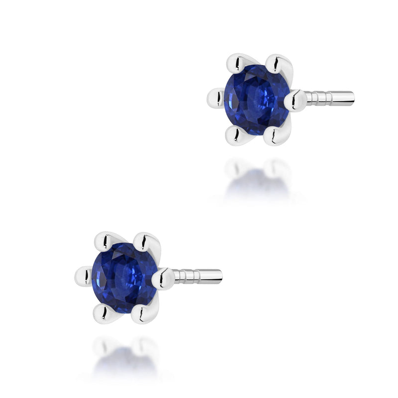 Cercei Aur 14K cu Safir 0.15 ct, imaginea 7 din 9