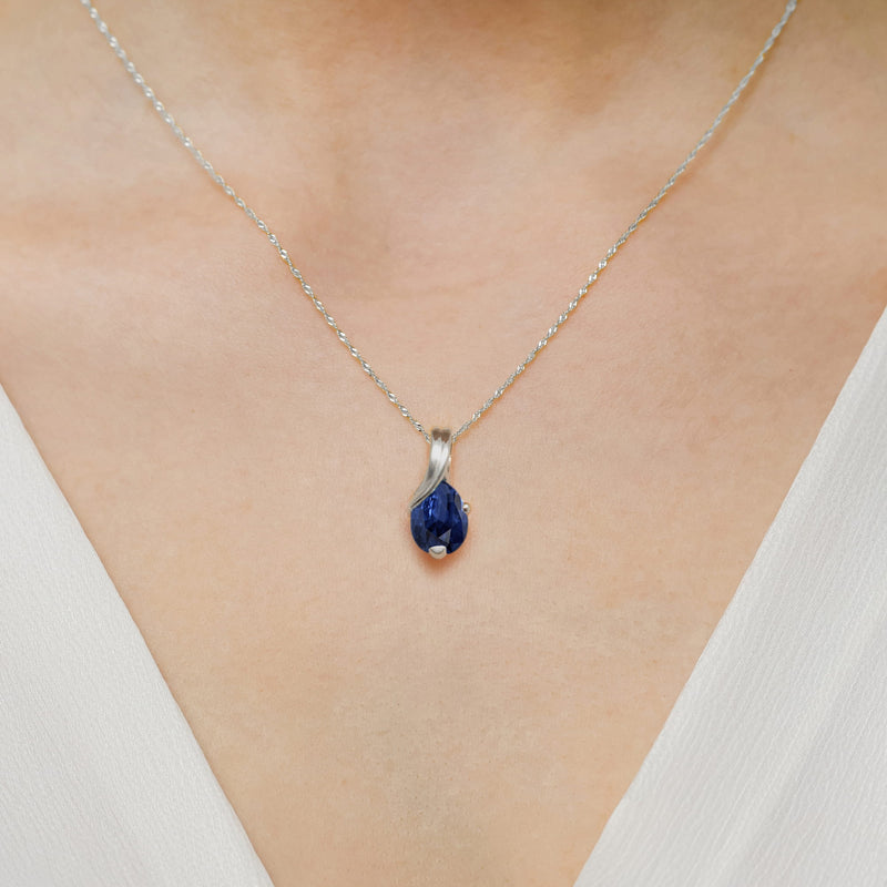 Pandantiv Aur 14K cu Safir 0.60 ct, imaginea 9 din 9